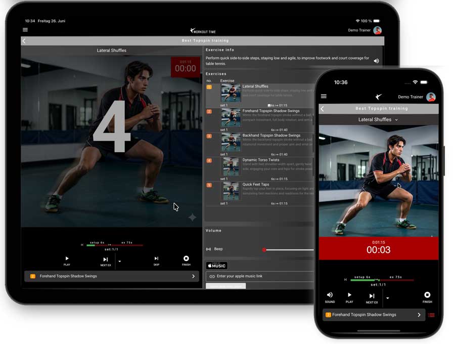 Workout Time App Features